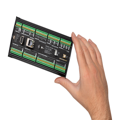 Controlador Industrial Arduino Portenta Machine Control / STM32H747XI Dual Cortex / 24V DC / 8 Entradas Digitales / 8 Salidas Digitales / 12 I/O Programables / 3 Entradas Analógicas / 4 Salidas Analógicas / 3 Canales Temperatura / CAN / Ethe