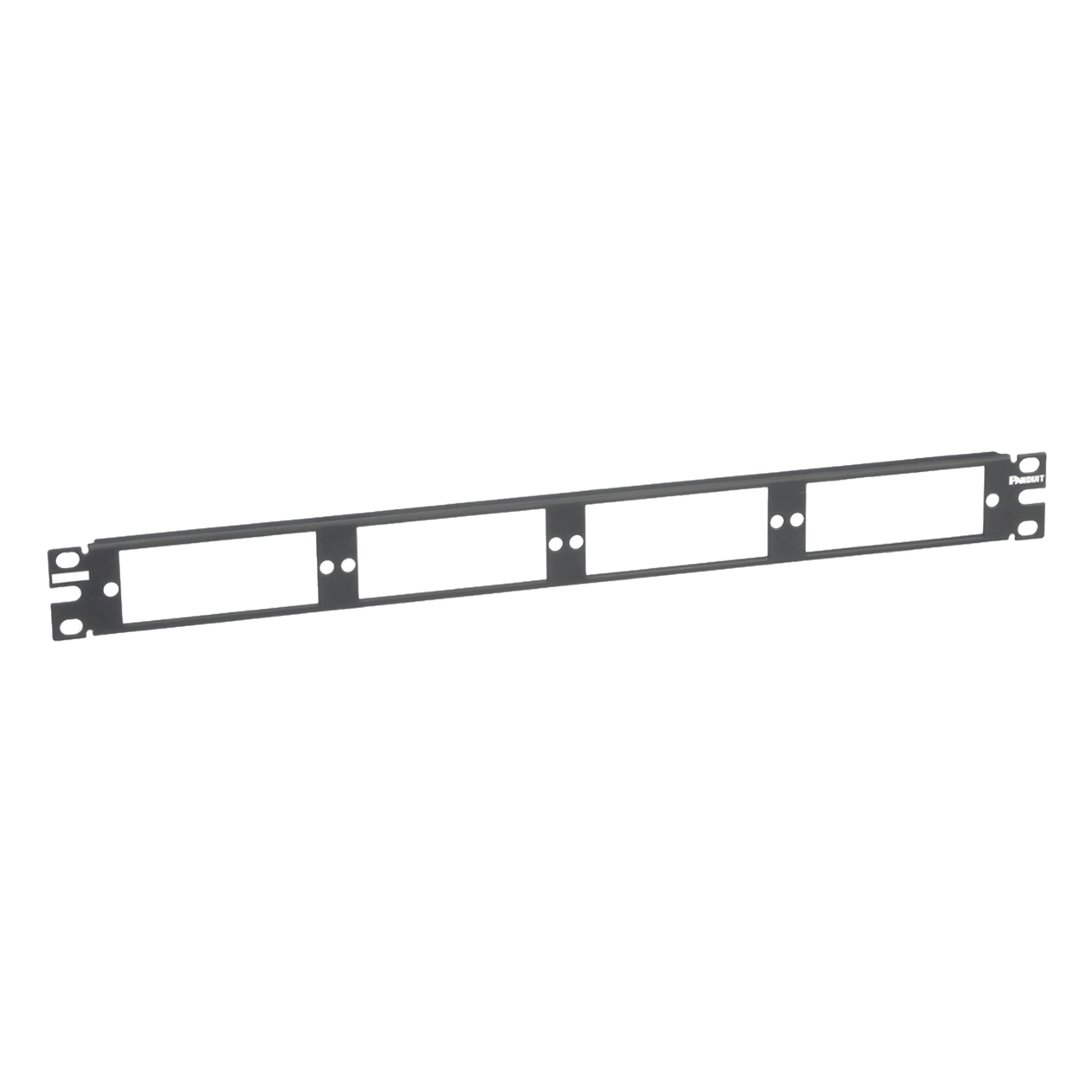 Patch Panel de Fibra Óptica, Para 4 Placas Acopladoras FAP o FMP, Color Negro, 1UR — PANDUIT · SKU CFAPPBL1