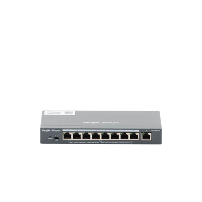 Switch Administrable 8 Puertos PoE+ 802.3af/at Gigabit, gestión gratuita desde la nube, 120w