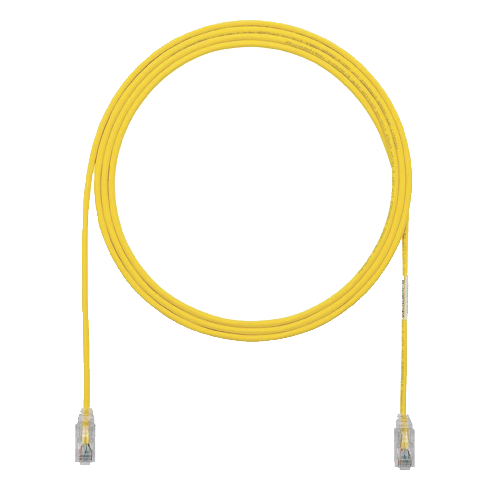Cable de Parcheo TX6, UTP Cat6, Diámetro Reducido (28AWG), Color Amarillo, 0.3 Metros (1 Pie) — PANDUIT · SKU UTP28SP1YL