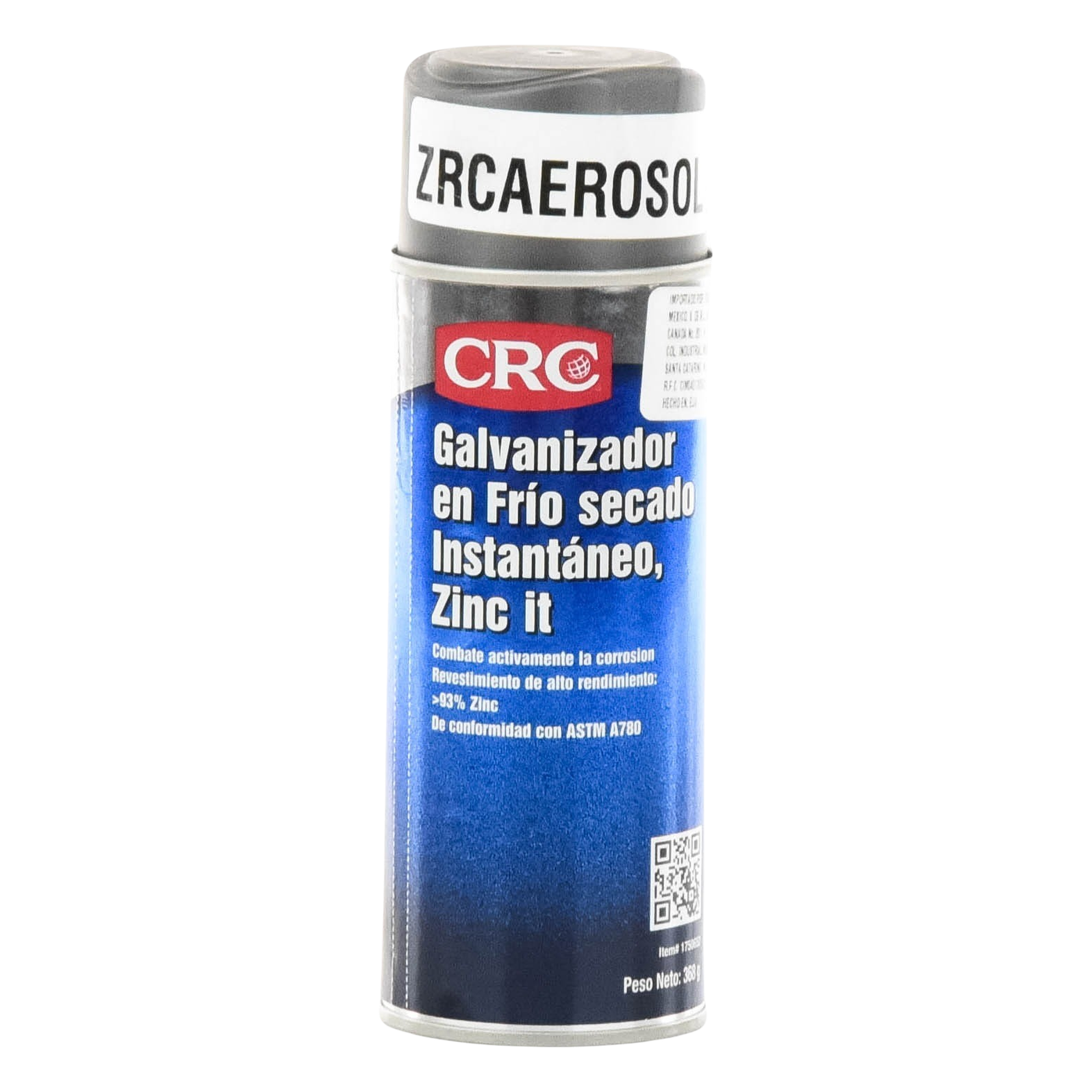 Compuesto Zinc en Aerosol para Retoque de Piezas Galvanizadas por Inmersión en Caliente (386 gr.). — SYSCOM TOWERS · SKU ZRC-AEROSOL