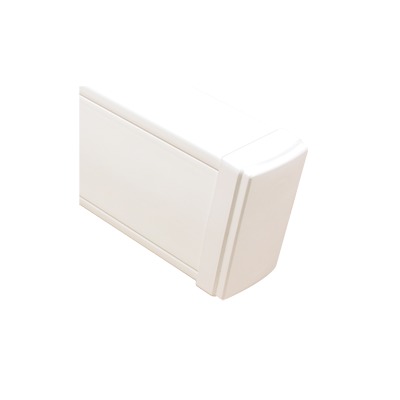 Tapa final en color blanco de PVC auto extinguible, para canaleta TEK100 (5591-02001)