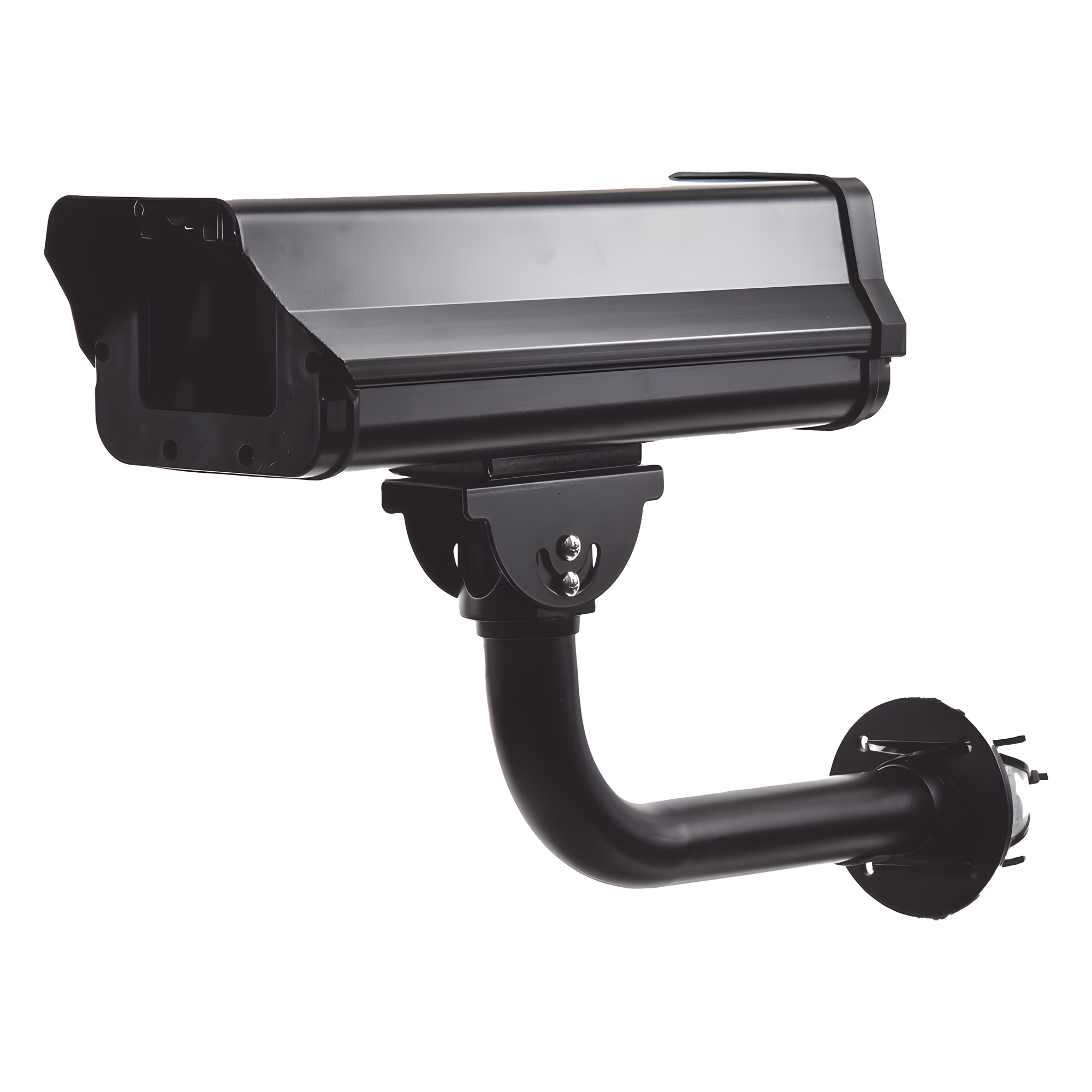 Gabinete Antivandálico(IK10) / Uso en Exterior (IP66) / Compatible con Cualquier Cámara Tipo Box (Professional) / Brazo de Acero Color Negro