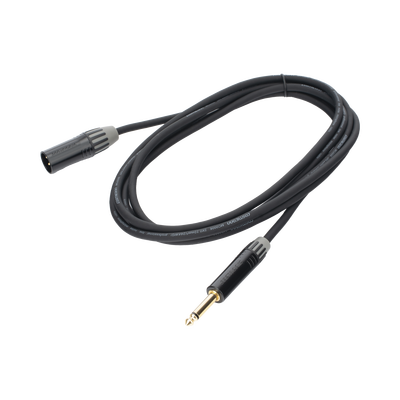 Cable de Audio | XLR 3 Polos Macho a Plug 1/4 in mono | Conector Seetronic Serie M SCMF3 - MP2X | Longitud 3m