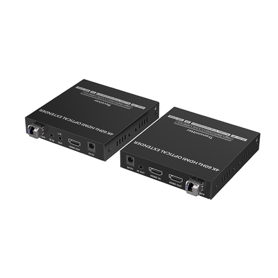 Kit extensor por fibra óptica | Hasta 40 kilómetros| 4K@60Hz | con IR | RS232