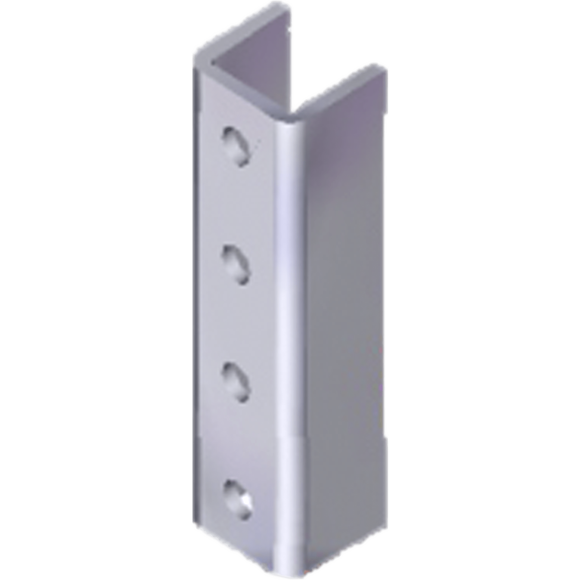 Herraje Cople Para Unicanal 4 X 4 cm de 4 Perforaciones.