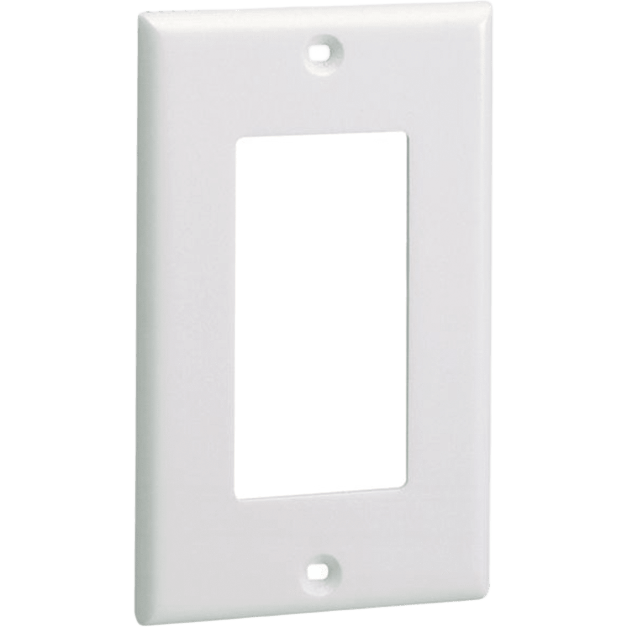 Placa de Pared Frontal Estándar GFCI, Material ABS, Color Blanco