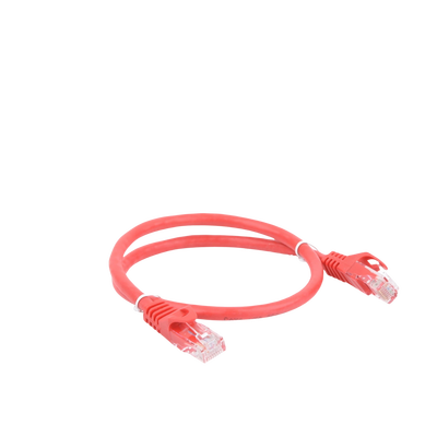 Cable de Parcheo UTP Cat6 - 0.5 Metros (1.64 Pies) - Rojo