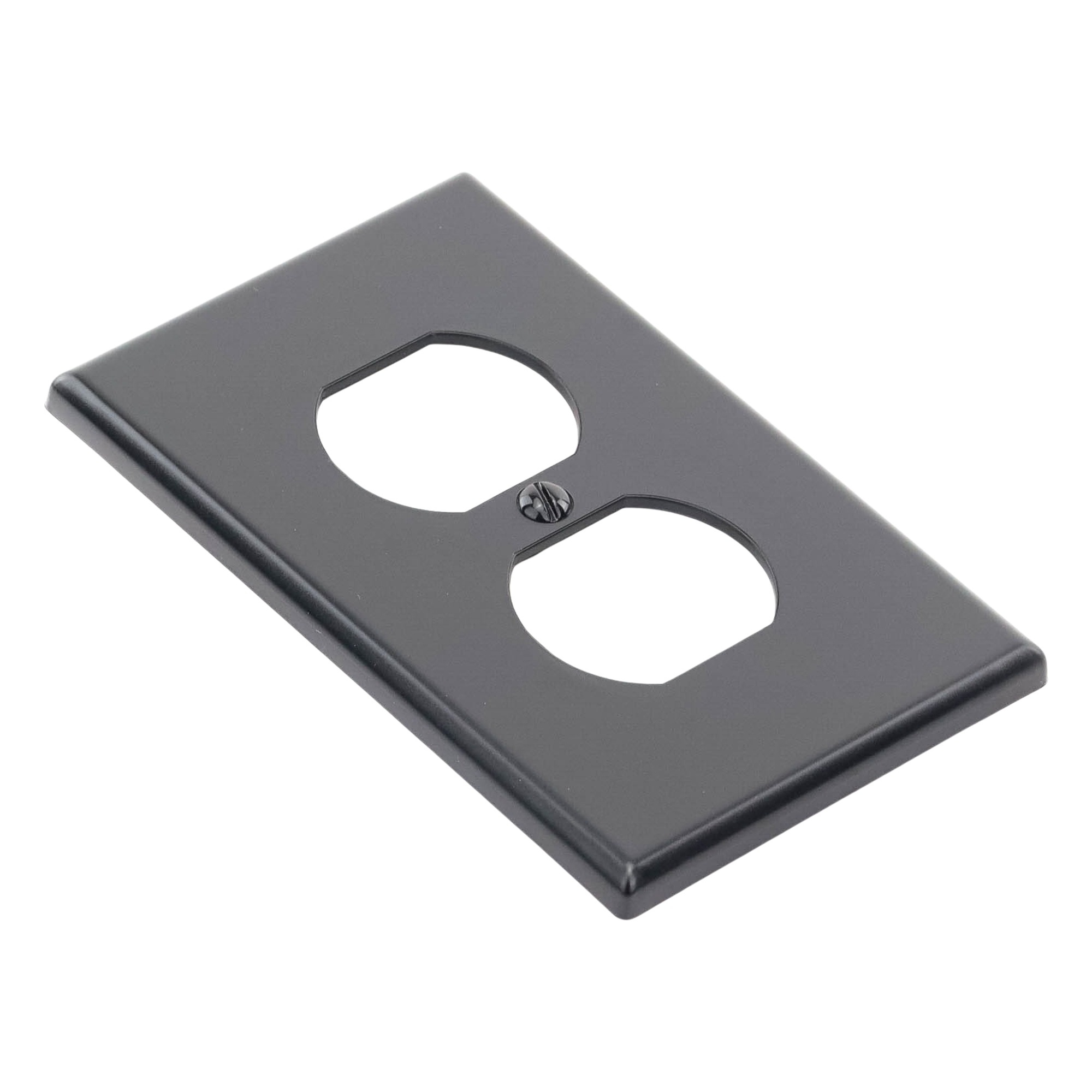 Tapa para Contacto Dúplex Color Negro.