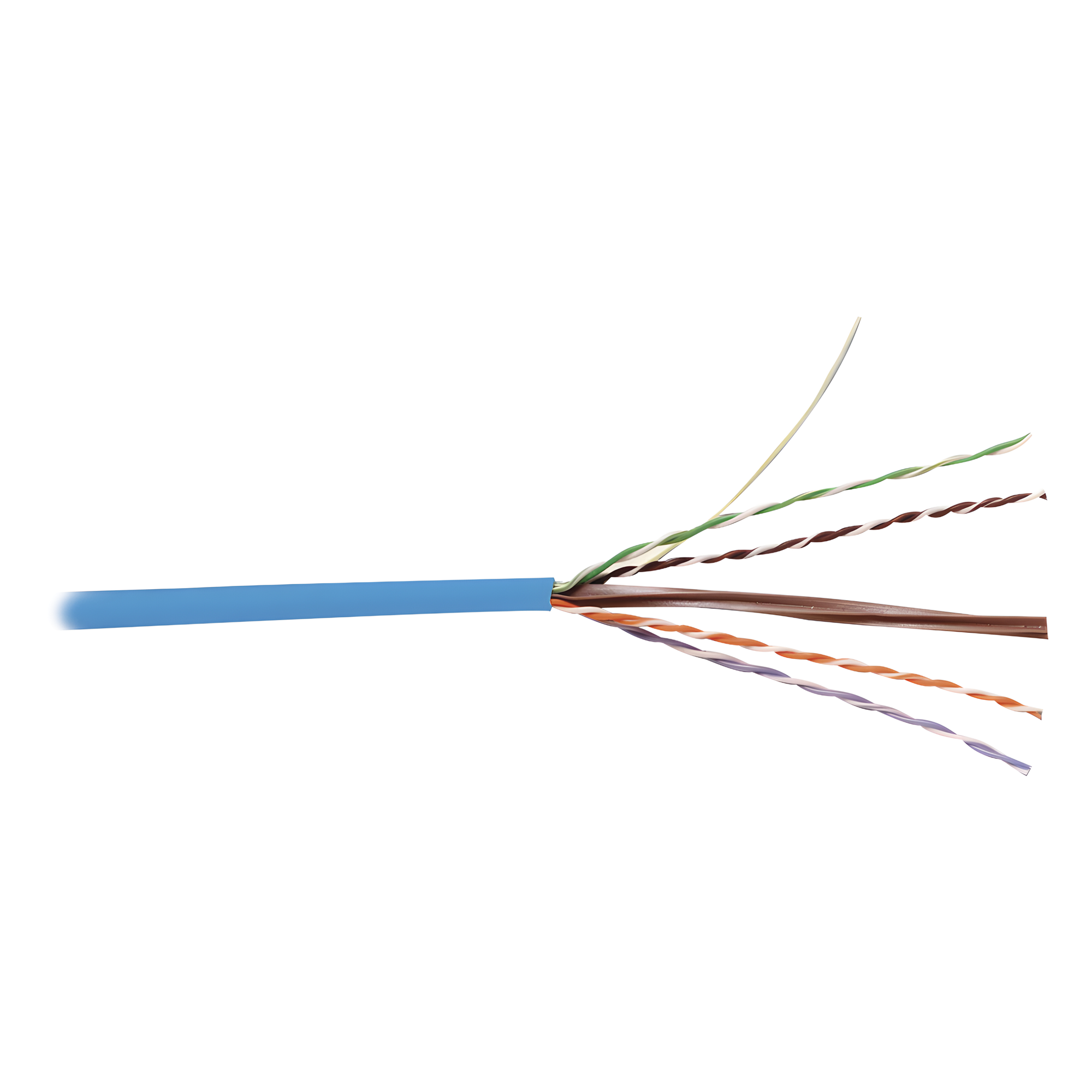 Bobina de Cable UTP Reelex, de 4 Pares, Alto Desempeño en Cat6 (350 MHz), PVC (CM), Color Azul, 24 AWG, 305 Metros (1000 Pies)