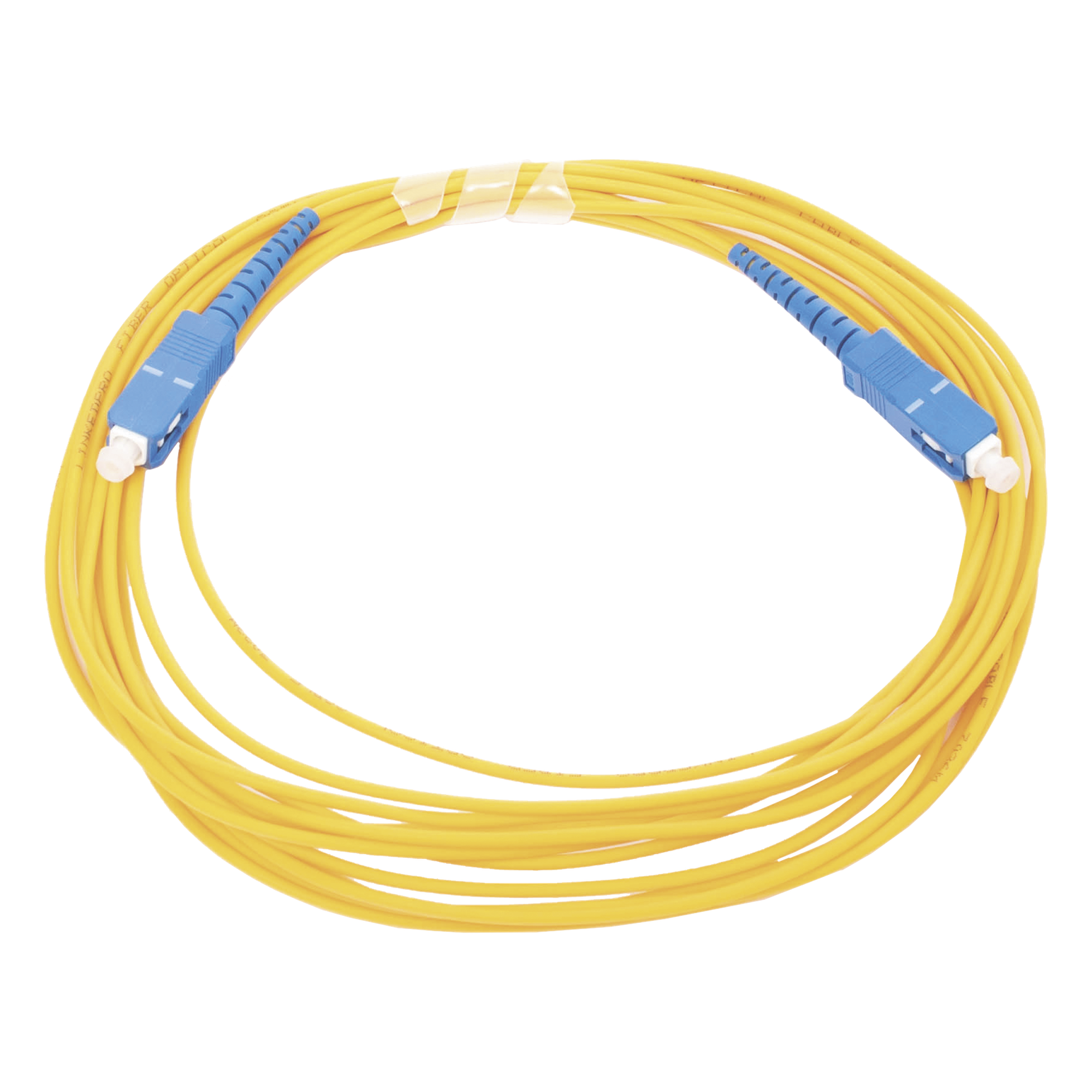 Jumper de Fibra Óptica Monomodo SC/UPC - SC/UPC Simplex, Color Amarillo, 5 Metros (16.40 Pies) — LINKEDPRO BY EPCOM · SKU LP-FO-SCU-SCU-05