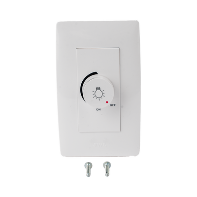 Dimmer Rotativo para Lámpara Incandescentes / 300 W 127 V CA / Color Blanco.