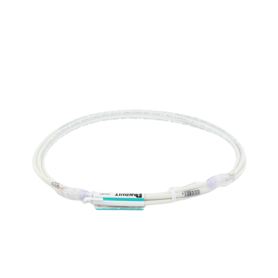 Cable de Parcheo UTP Cat6A, CM/LSZH, Diámetro Reducido (28AWG), Color Blanco Mate, 2.13 Metros (7 Pies)