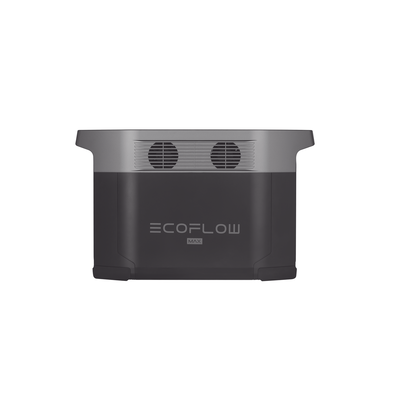 EcoFlow DELTA 2 MAX | Estación de Energía Portátil 2048Wh Litio LFP / 6 AC 2400 W (Max. 3400W) / 2 USB-C 100W / Capacidad para Aumentar Respaldo / Soporta Cargador de Coche 10A a 12.6V / Conectividad WiFi y Bluetooth (App) / Carga Sol
