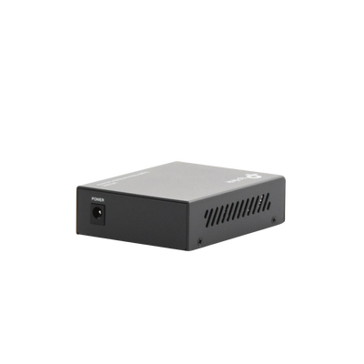 Convertidor Fibra Óptica Monomodo o Multimodo / 1 Puerto SFP 1000 Mbps / 1 Puerto RJ45 10/100/1000 Mbps / Plug and Play 