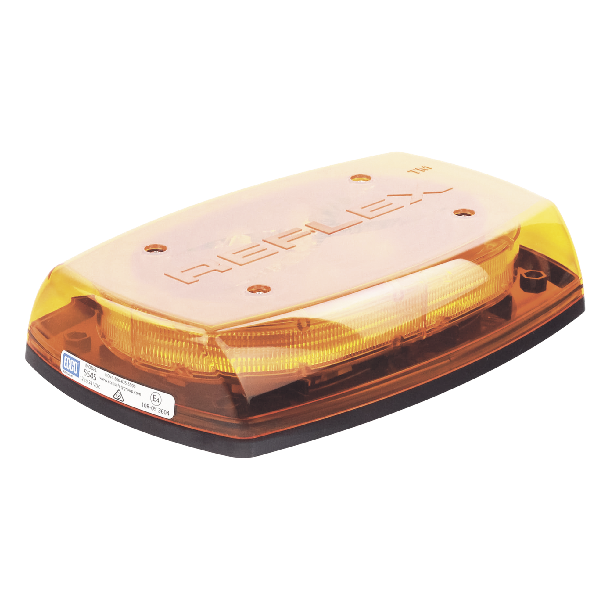 Micro Barra de Luces Ultra Brillante, color domo ambar, LED ámbar, Ideal para Seguridad Privada — ECCO · SKU X5545-A