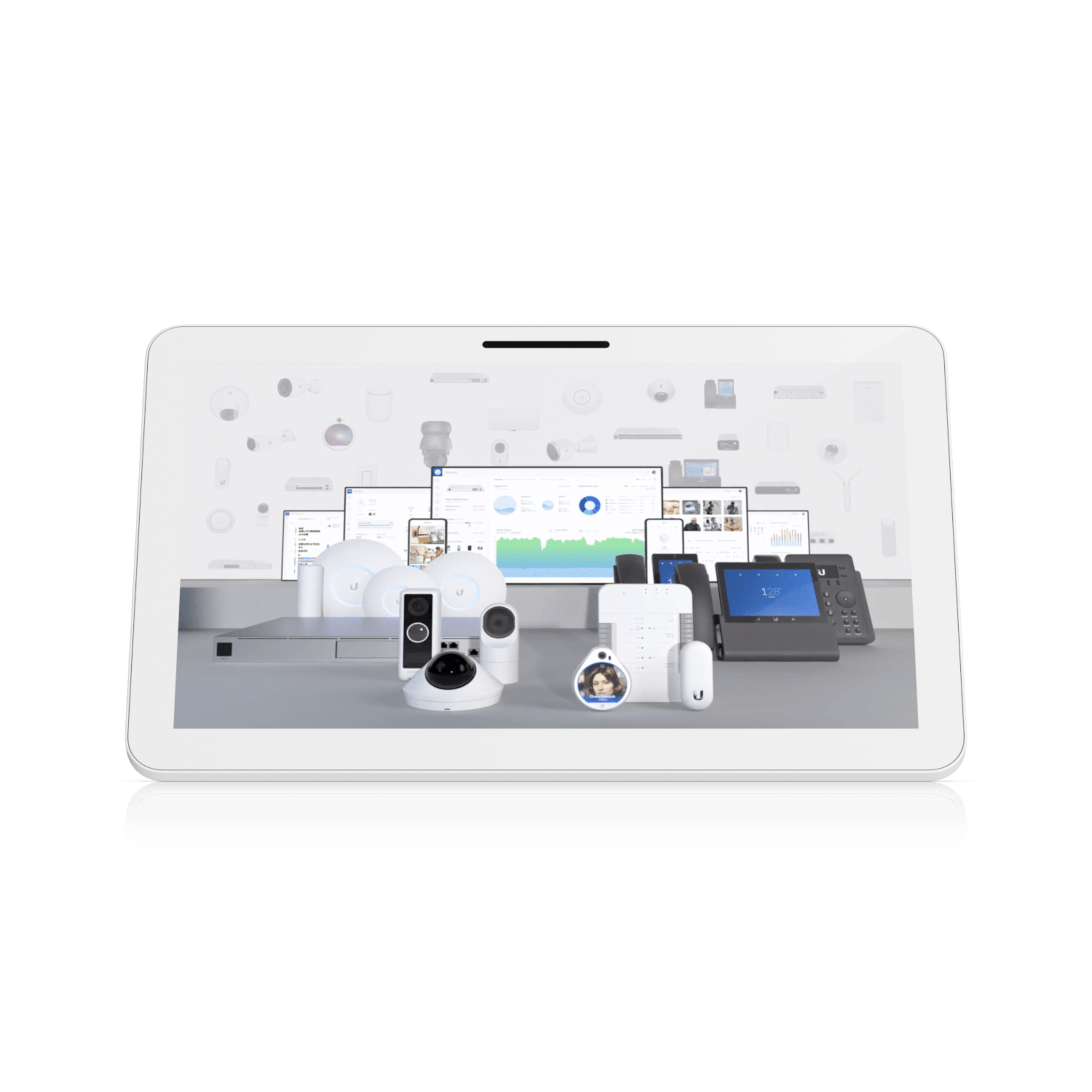 UniFi Connect UC-Display – Pantalla Interactiva de 21.5” FHD para Digital Signage Centralizado, con Multi-Touch Capacitivo, PoE++, Procesador Octa-Core ARM Cortex-A53 de 2.2 GHz y Montaje VESA