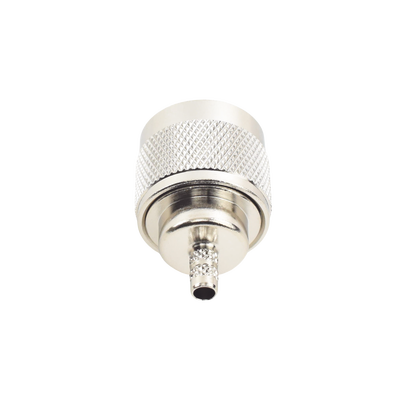 Conector N Macho Inverso de Anillo Plegable para cables RG-58/U, RG-142/U.