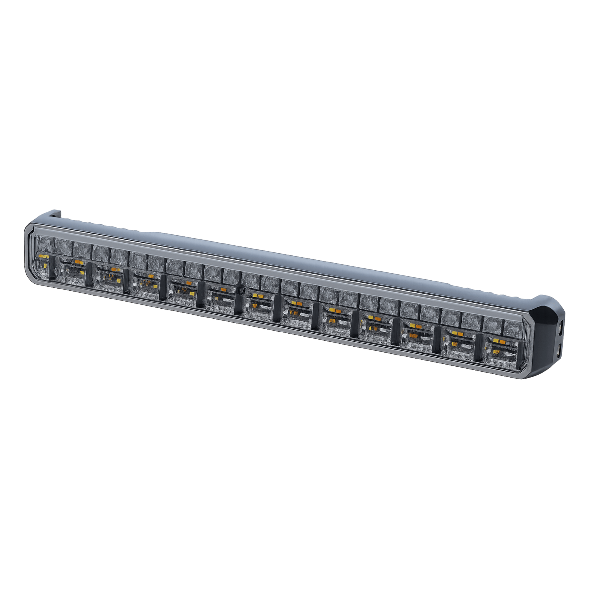 Luz Auxiliar de 45 LED, Top Rojo, Tricolor Rojo/Azul/Blanco, 11.42", Lente Transparente, SAE — SIGNALPRO · SKU SP88RRBW