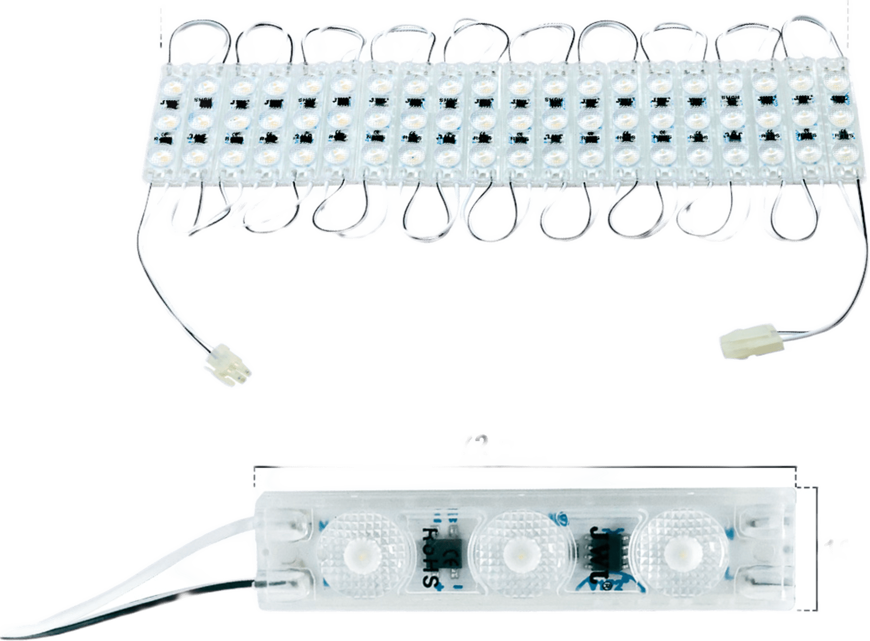 Módulo LED Resistente a Intemperie / 4500 Lúmenes / 110V / Luz Blanca 6 500 K / Hasta 20 Módulos en Serie / No Requiere Transformador.