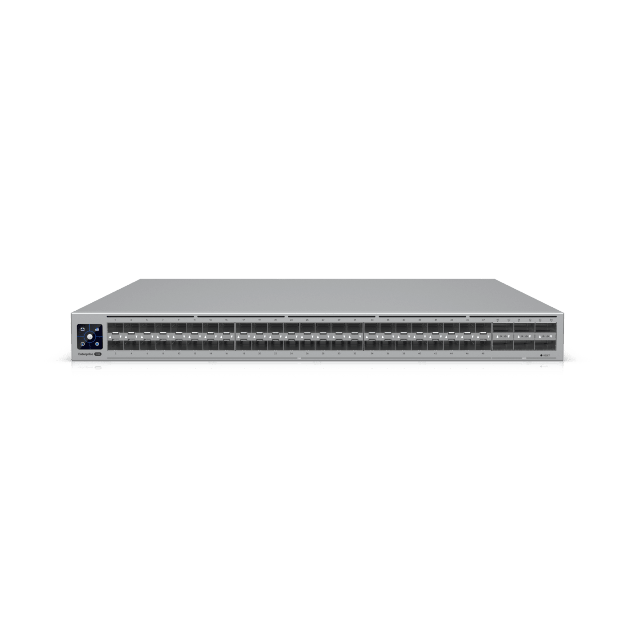 UniFi Switch Enterprise Campus Aggregation, Capa 3, 48 puertos Etherlighting SFP28 de 25G, 6 puertos QSFP28 de 100G, 5 abanicos, ruteo dinámico BGP, doble fuente redundante, alta disponibilidad, enlace multichasis (MC-LAG)