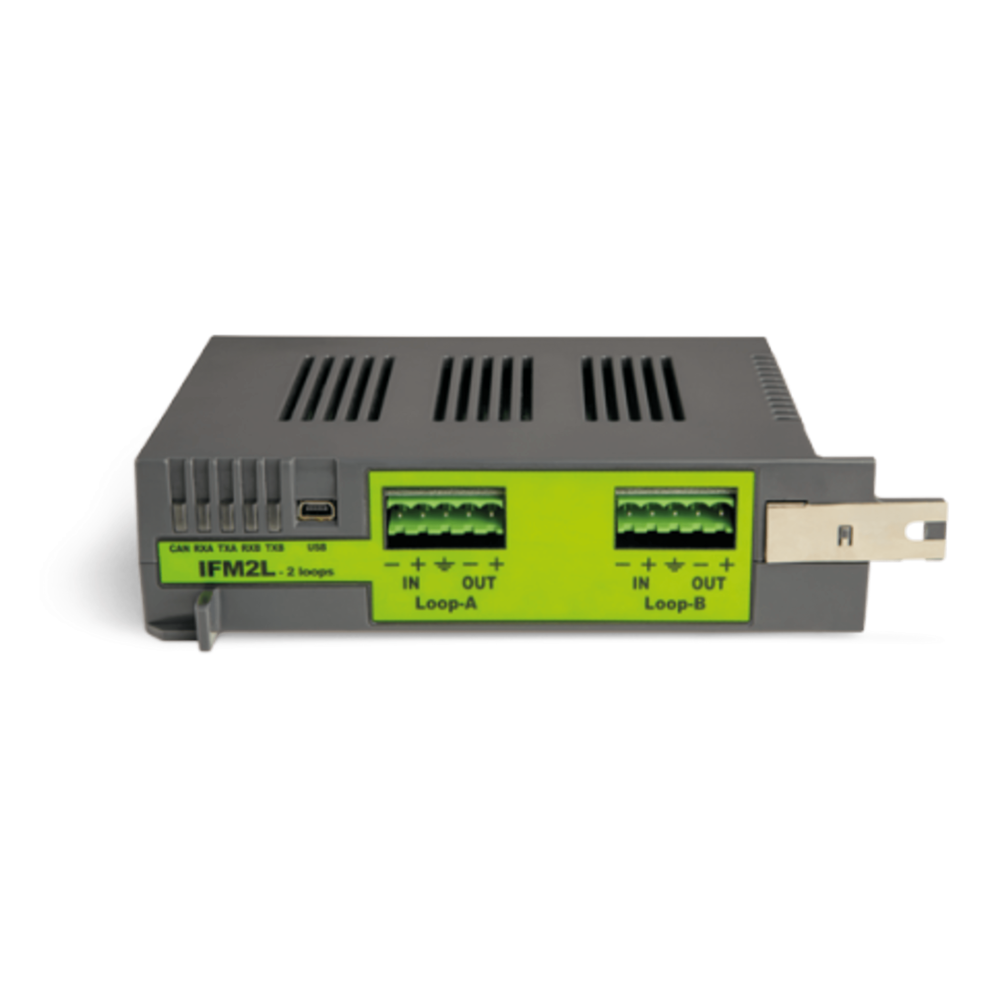 Módulo Expansión de Lazos / 2 Lazos Independientes / 240 Dispositivos por Lazo / Tecnología Open Loop Multi-Protocolo / Hot Swap / Escalable a 16 Lazos — INIM ELECTRONICS · SKU IFM-2L