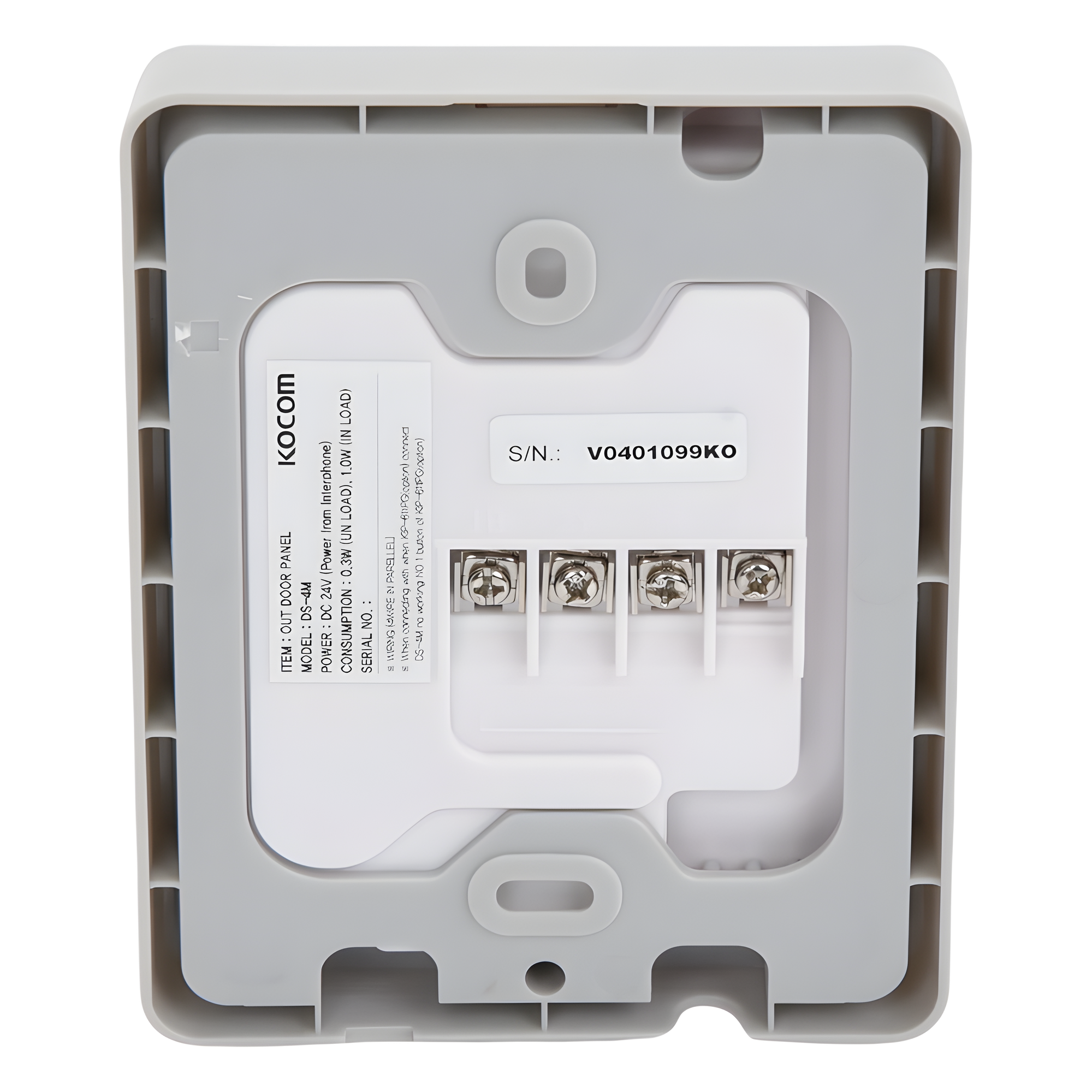 Frente de Calle para Interfón / Plástico / 4 Hilos con Polaridad / Montaje Superficie / DC 24V (1.2A)