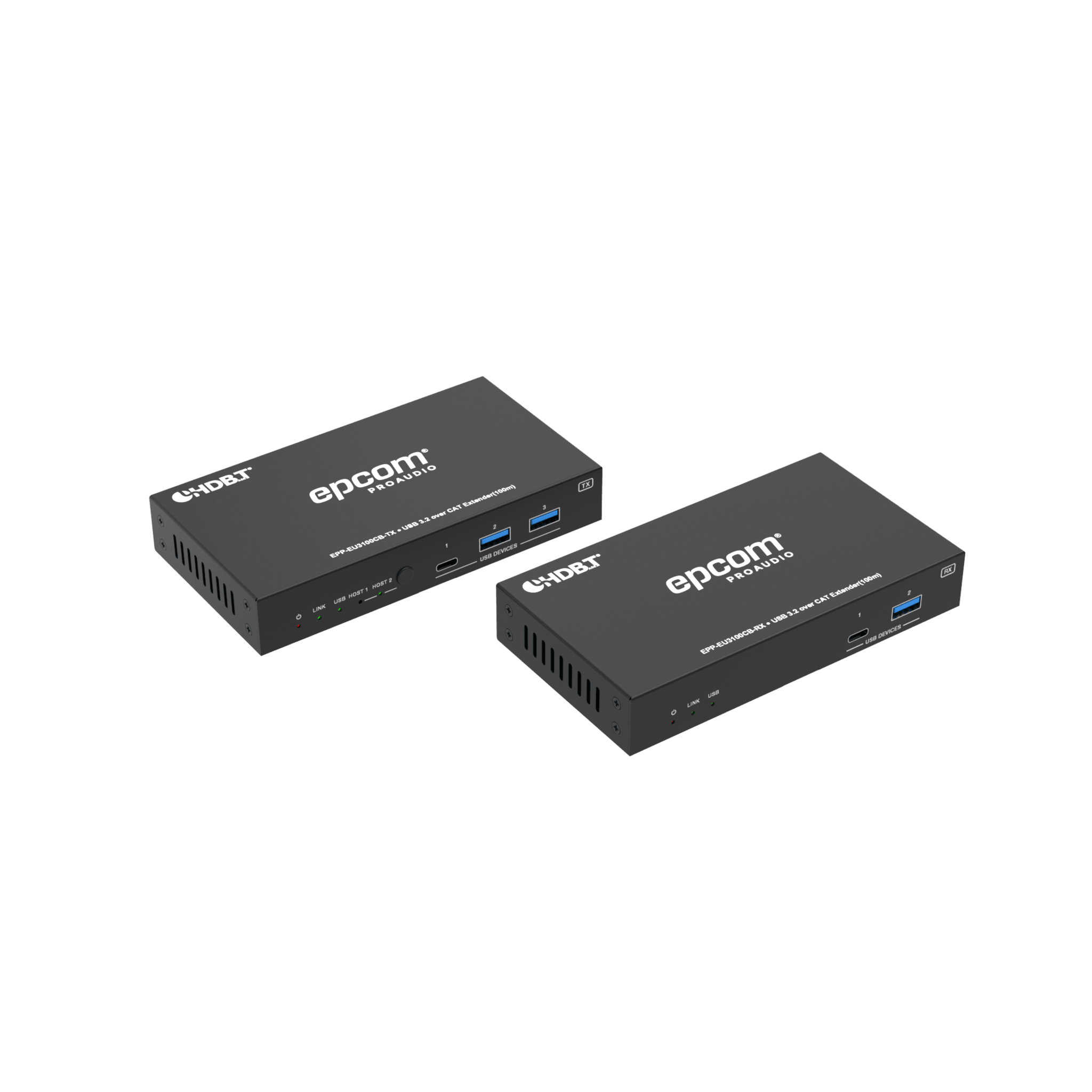 Extensor USB 3.2 Gen 1 | 100 m | Cable CAT6a | Velocidad 5 Gbps | Puertos USB-C y USB-A | PoC Bidireccional 24V | Compatible Con Dispositivos USB Variados