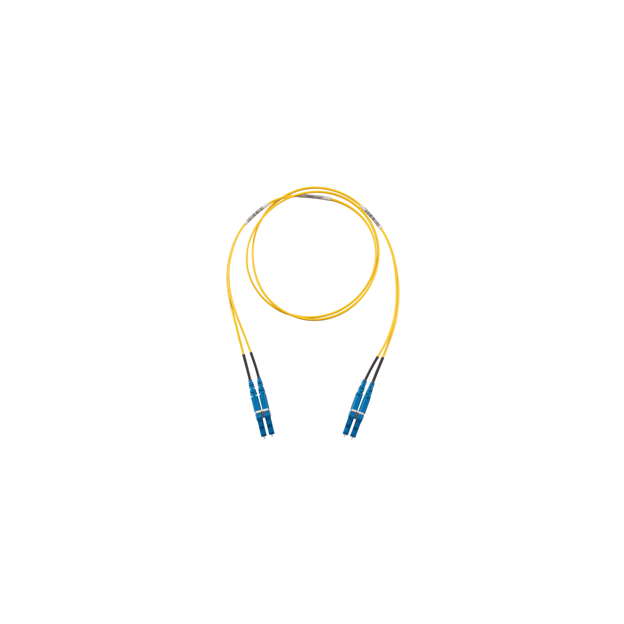 Jumper de Fibra Optica Monomodo 9/125 OS2, LC-LC Duplex, OFNR (Riser), Color Amarillo, 8 Metros (26.25 Pies)