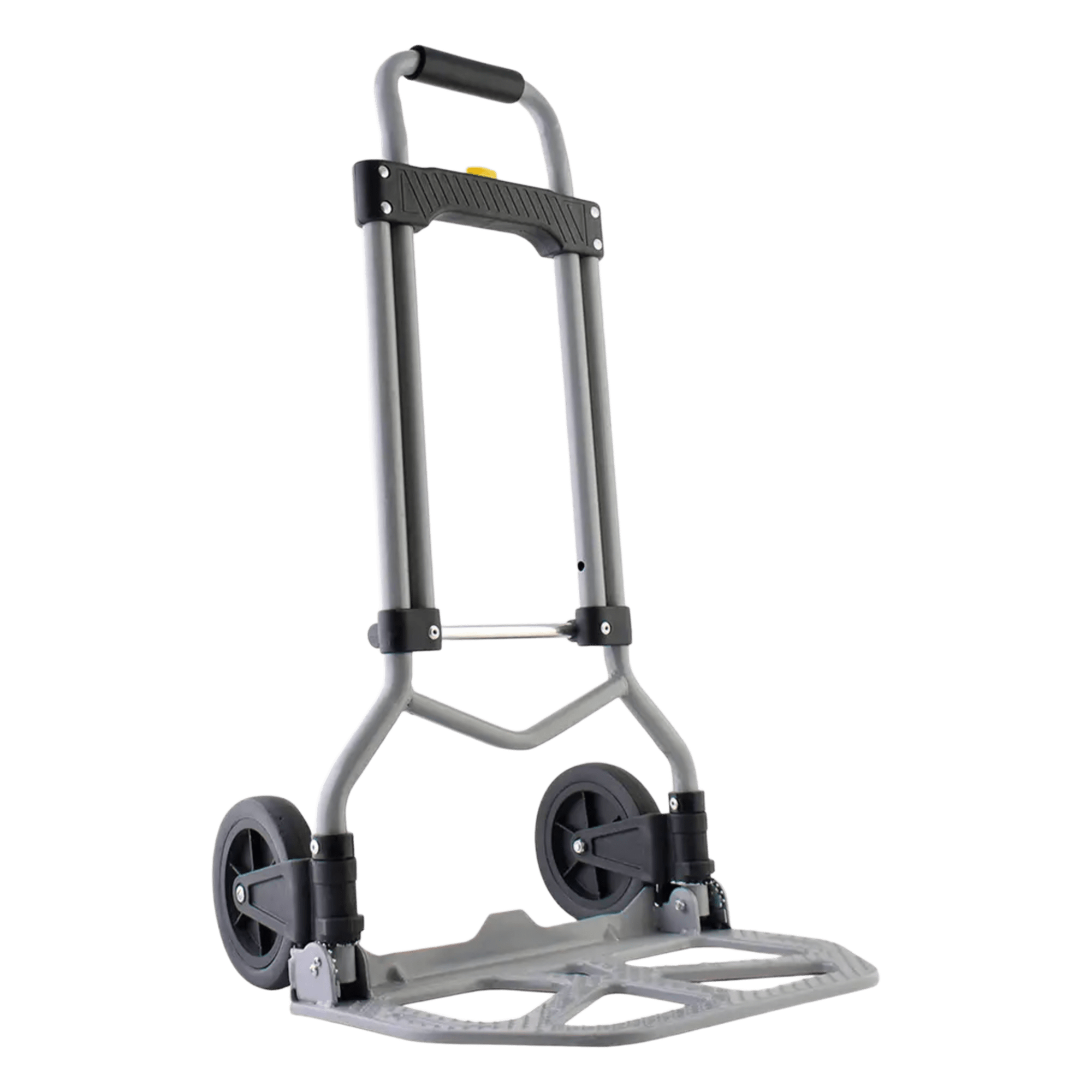 Diablo Plegable / Capacidad 60 kg / Jaladera de Hule Espuma / Botón Despliegue Rápido / Base Acero Antiderrapante / Llanta Hule Duradera / Transporte Compacto — SURTEK · SKU SYS-DPA-60