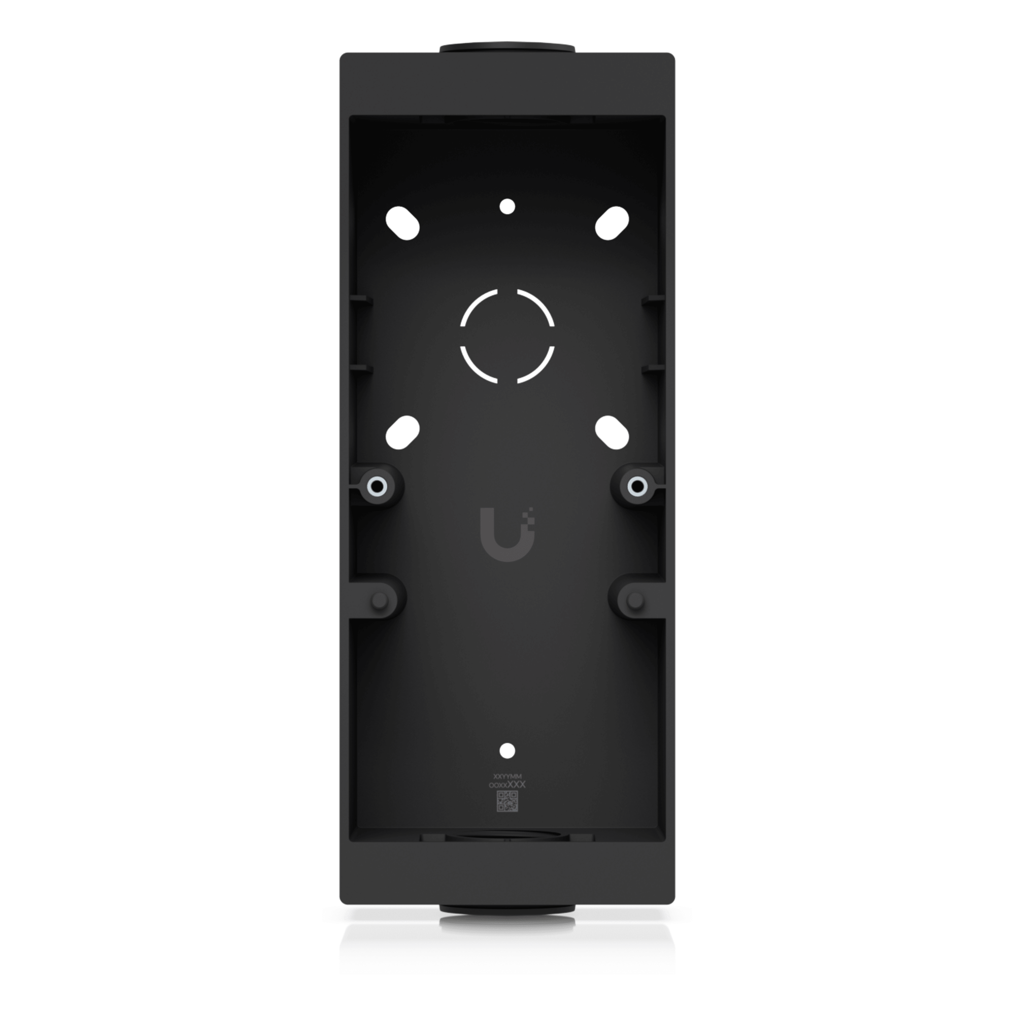 Caja de Montaje para Lector de Control de Acceso / Montaje Pared o VESA / Compatible Conduit 3/4" / Policarbonato / 205.4 x 77.8 x 48.6 mm (8.1 x 3.1 x 1.9") — UBIQUITI · SKU UACC-READER-PRO-JB-B