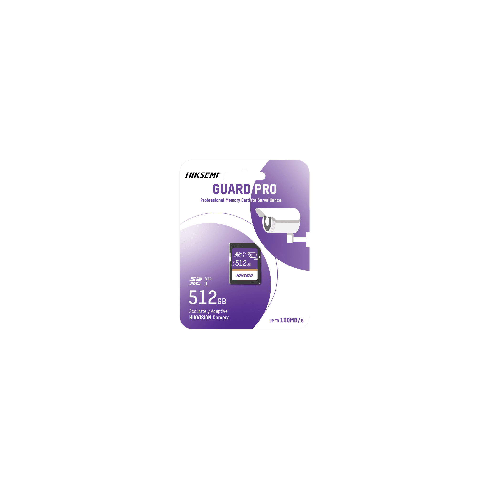Memoria SD Clase 10 de 512GB / Especializada Para Videovigilancia