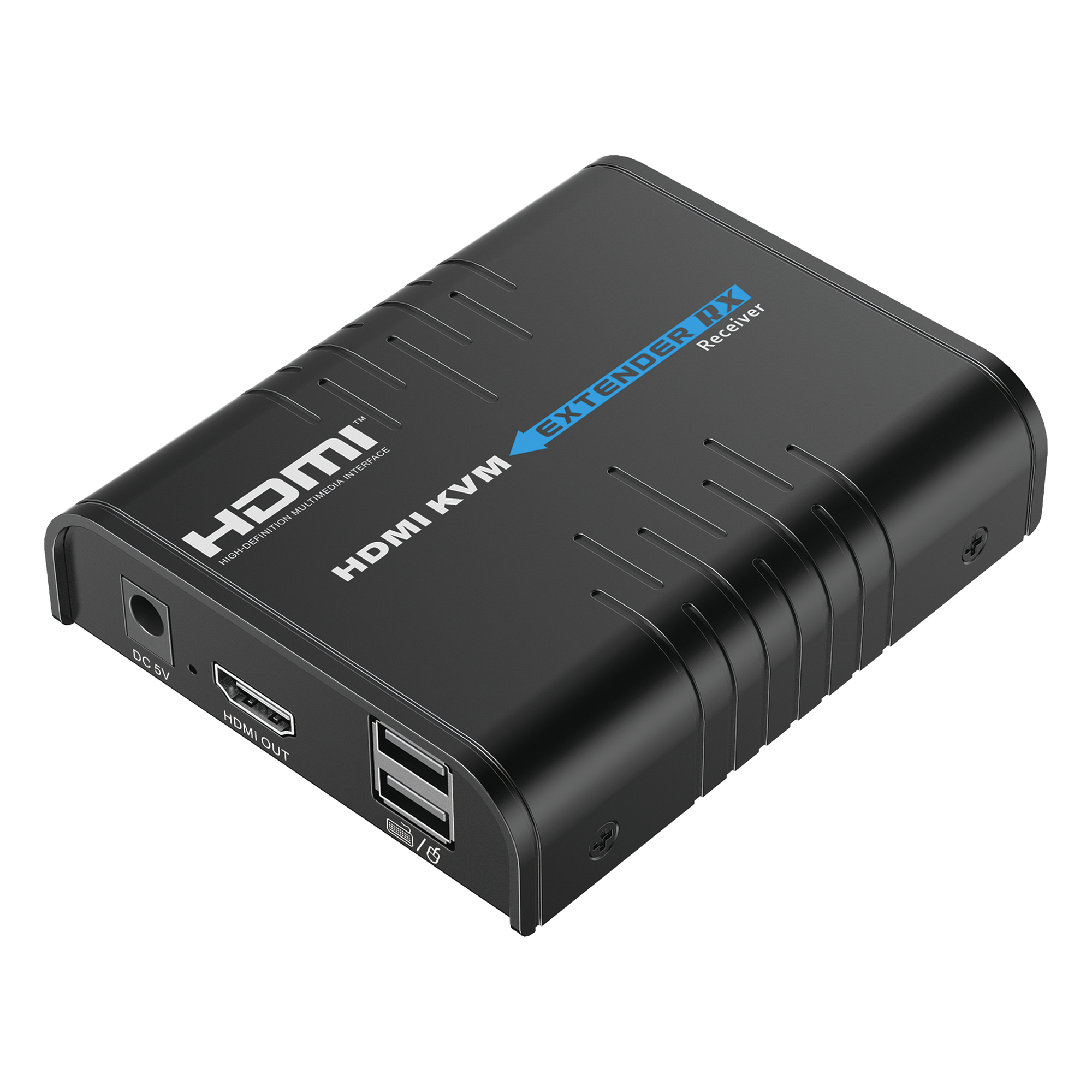 Receptor Compatible para Kits TT373KVM4.0 | Resolución 1080P @ 60 Hz | Soporta STP y UTP CAT6 | Control IR | Compatible con Switch Gigabit para control KVM múltiple. — EPCOM TITANIUM · SKU TT373KVM4.0RX