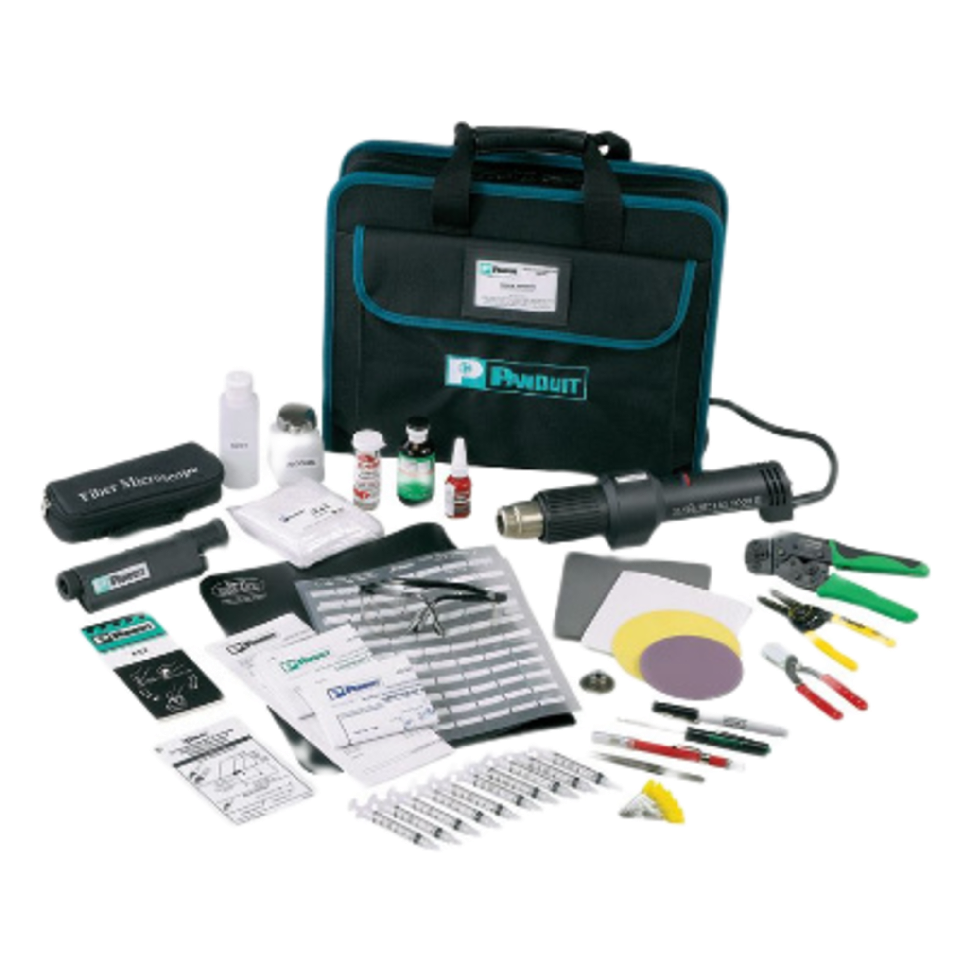 Kit de Consumibles de Repuesto para el Kit de Terminación de Fibra para Pulido en Campo FIELDKIT — PANDUIT · SKU FIELDKITRFB