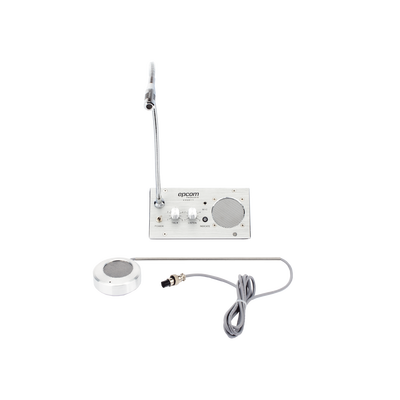Sistema de Intercomunicación | Ideal para Ventanillas | Audio de voz de dos vías | 12V/1A 2W | Micrófono Interior + Micrófono Exterior