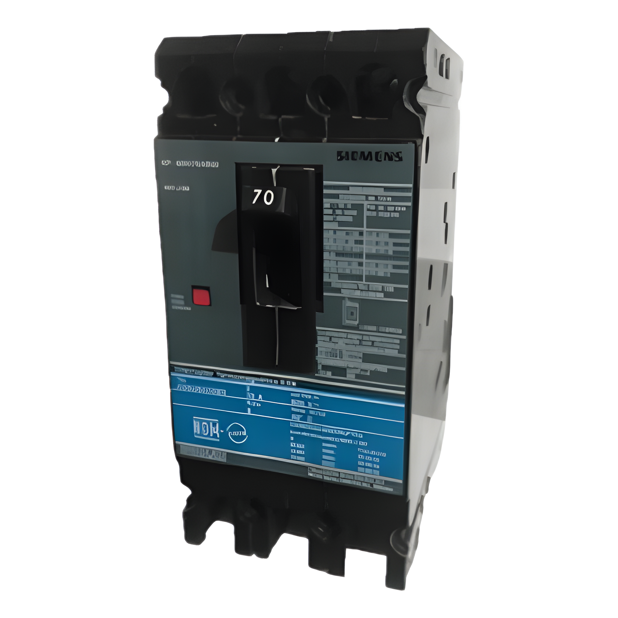 Interruptor Termomagnético ED6 600V 3X70A, Sin zapatas principales. — SIEMENS · SKU ED63B070MX