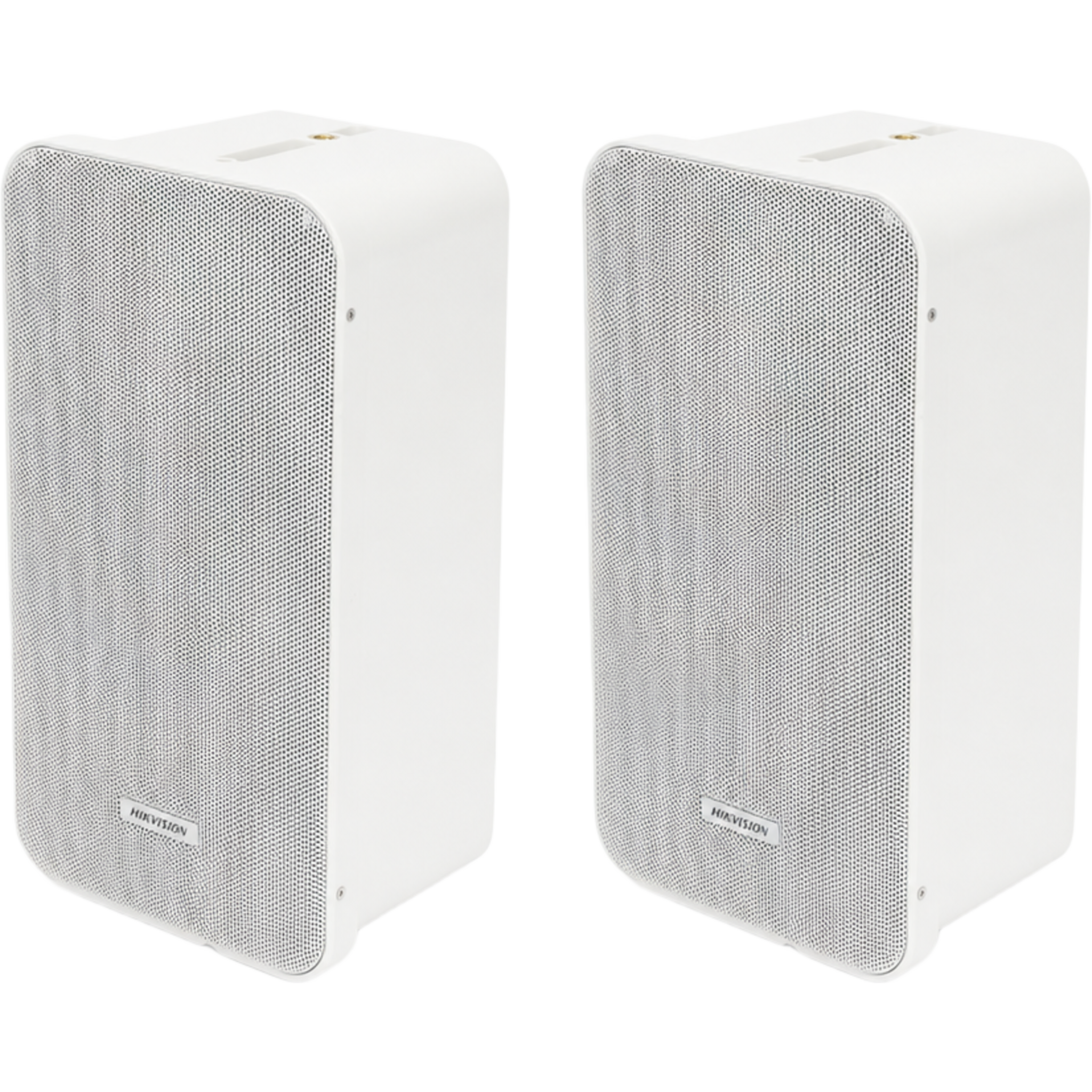 KIT DE Bocinas Tipo Columna | 20 Watts | 100 V | Rejilla de Metal | Montaje en L | Exterior IP66 | Música Ambiental — HIKVISION · SKU DSQAE0420G1V/KIT