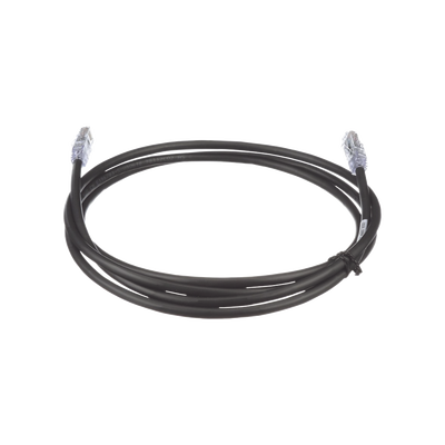 Cable de Parcheo UTP, Cat6A, 24 AWG, CM, Color Negro, 1.52 Metros (5 Pies)