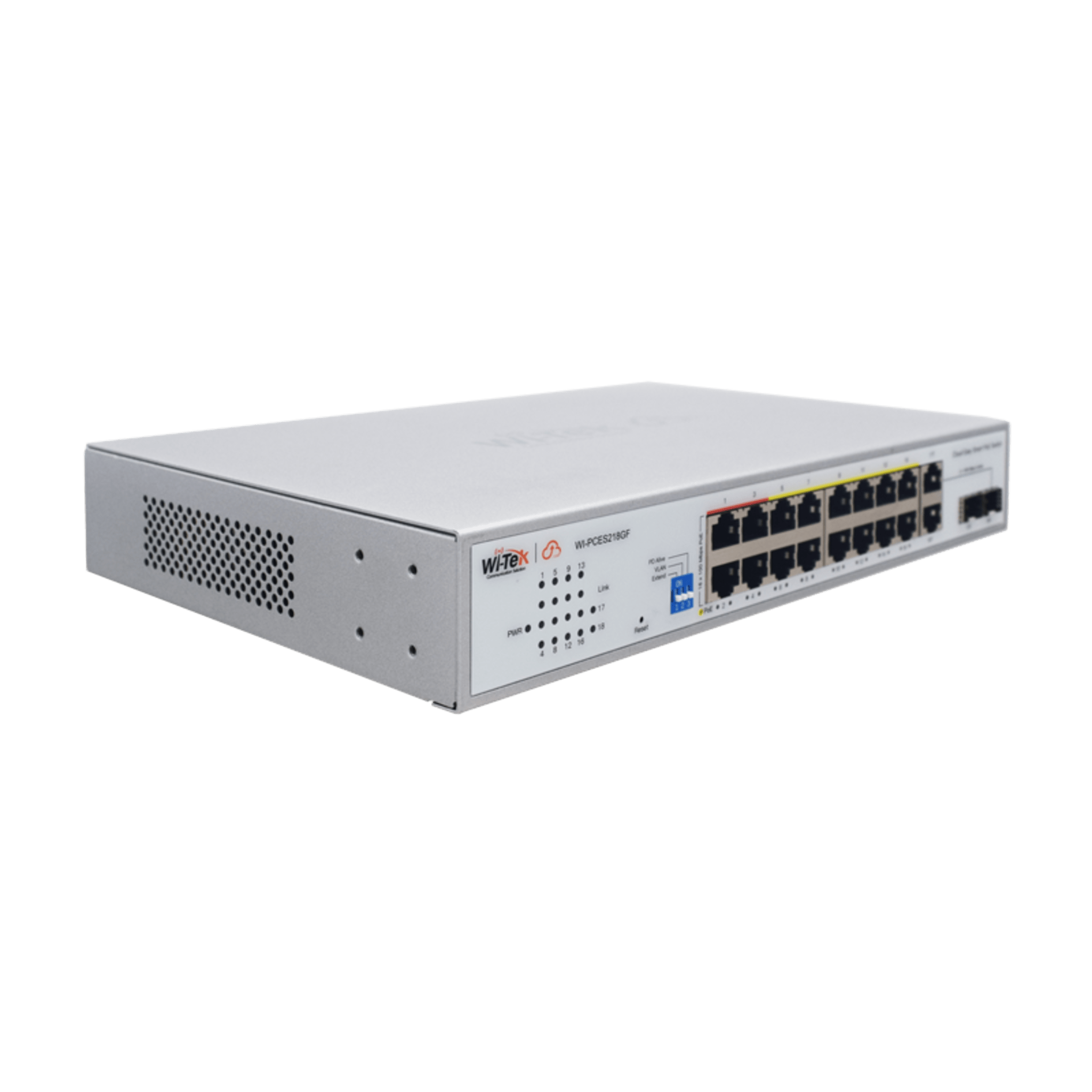 Switch PoE / Administración en la nube / Con 4 puertos 10/100 Mbsp PoE af/at / 2 Puertos Uplink 10/100 MBPS / Presupuesto 60 W / PoE hasta 250 metros / Soporta protocolo ONVIF