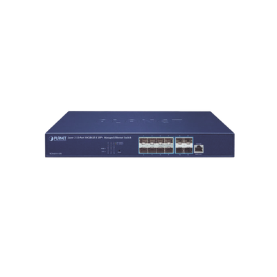 Switch Administrable Capa 3, 12 Puertos SFP+ 10G BASE-X, 1 Puerto de Consola RJ45.
