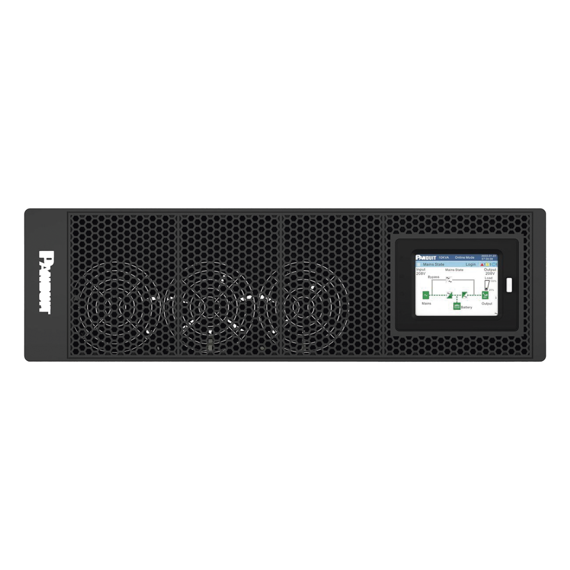 UPS SmartZone de 10000 VA/10000 W, Online Doble Conversión, Entrada 208/240 Vca Con Terminal L1+L2+G, Onda Senoidal Pura, 6 UR, Con 2 Tomas NEMA L6-30R y Terminal L1+L2+G, Incluye Tarjeta de Red y Kit de Rieles — PANDUIT · SKU U10N11V