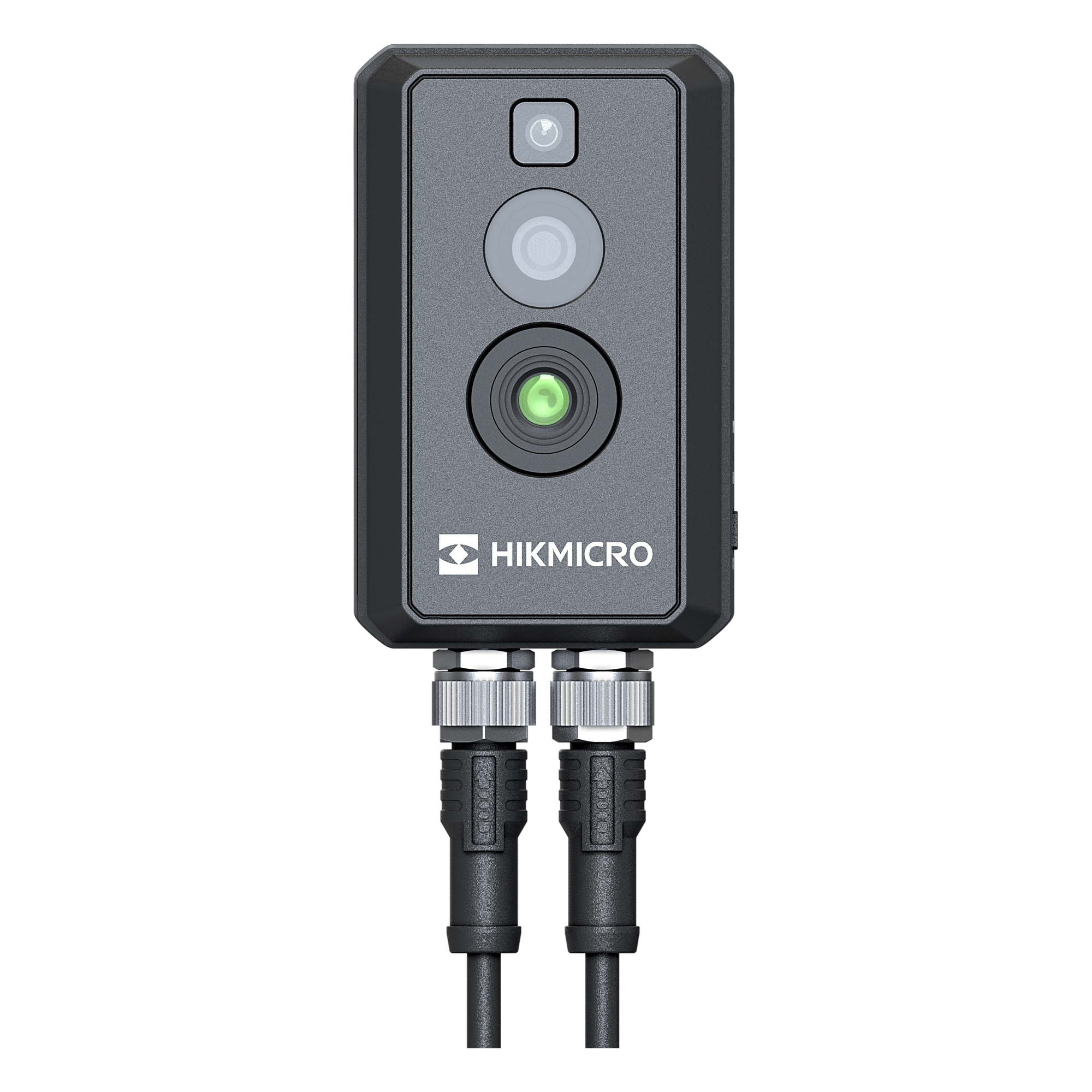 (HIKMICRO) Cubo IP Bi-Espectral / Térmica (256 X 192 / 2.1 mm) + Óptica (4 MP / 1.4 mm) / Rango: -20°C a 550°C / ±2°C Margen / PoE / IP67 / Ideal para Sites o Lugares Pequeños — HIKVISION · SKU HM-TD3028T-2/Q(B