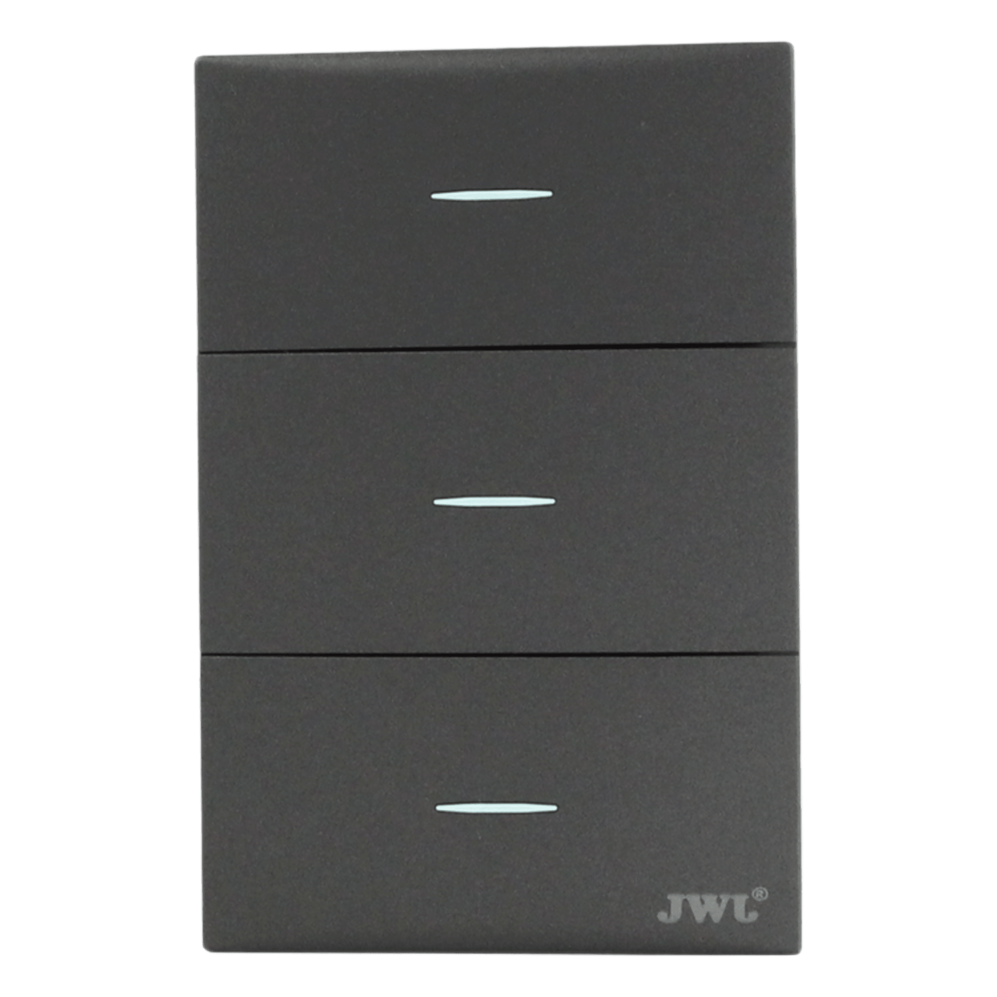 Placa con 3 Interruptores Sencillos  10 A 127 V  60 Hz. — JWJ · SKU JTL-G7709