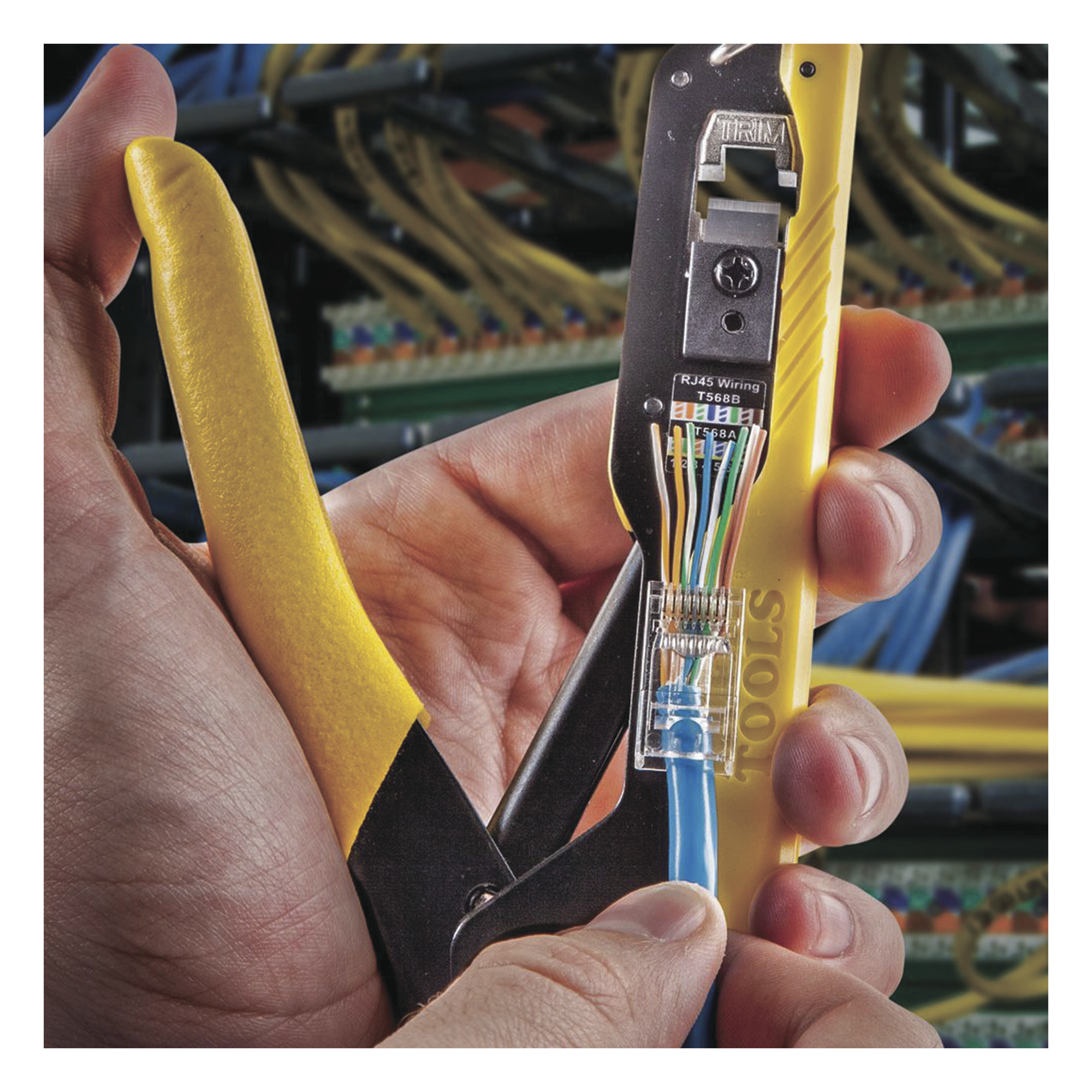 Ponchadora para Conectores Pass-Thru RJ45