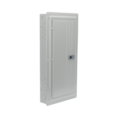 Centro de carga trifásico 3 Fases, 4 Hilos para interruptores QP, de 24 polos - 42 circuitos, 120/240vca, Barras de aluminio 200 Amp, Nema 1, uso interior. Incluye tapa.
