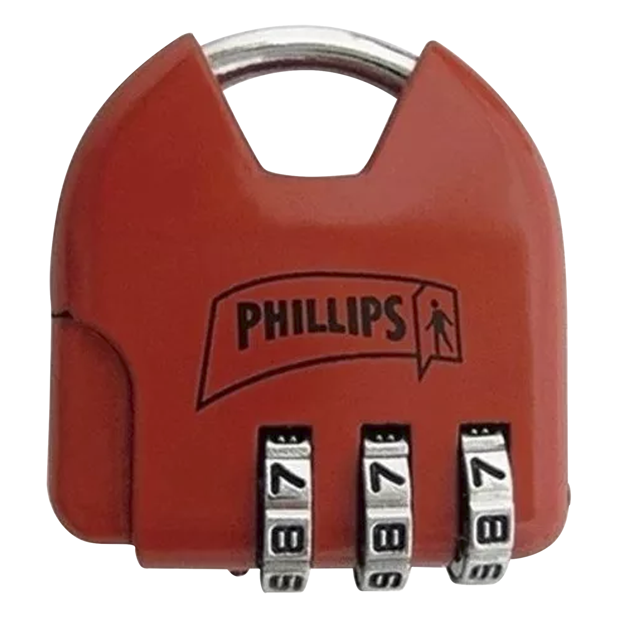 Candado de Combinación Ajustable / No Requiere Llave / Color Rojo. — PHILLIPS-ASSA ABLOY · SKU MX2325