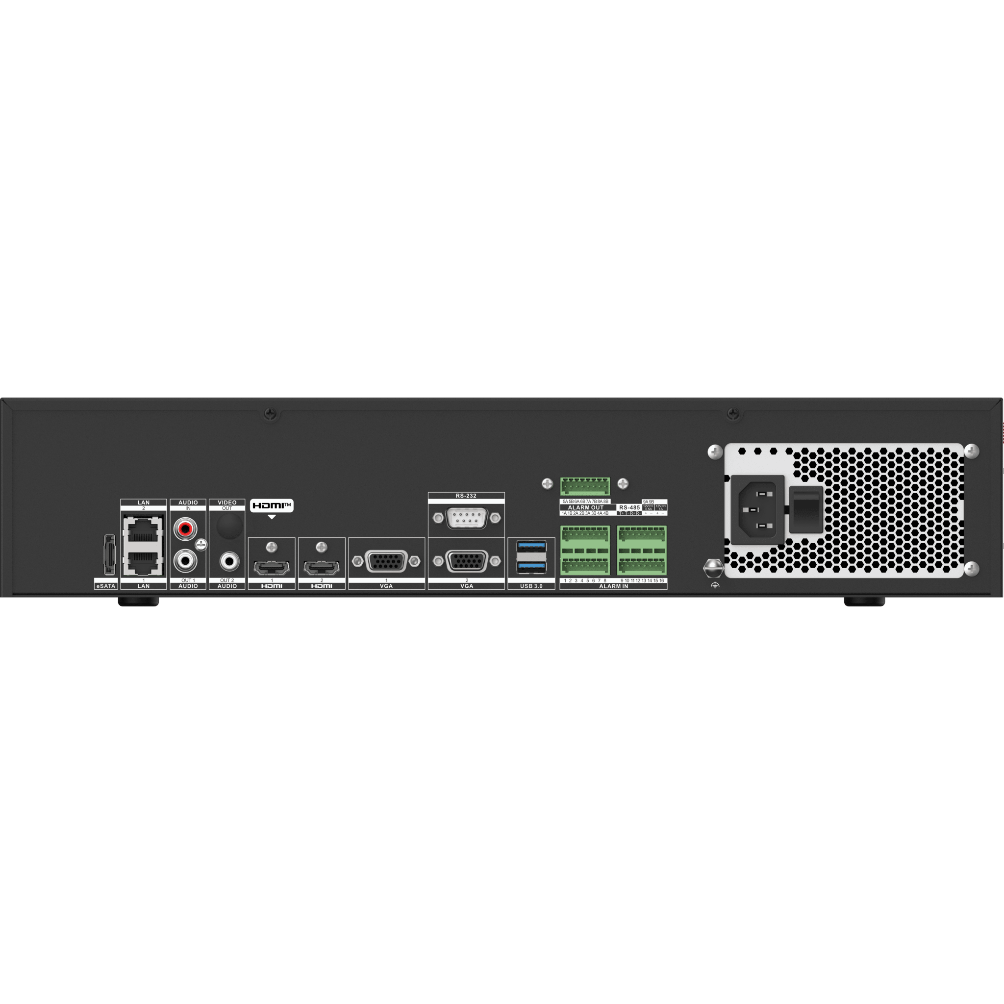 [AcuSeek] NVR 32 Megapixel (8K) / 32 Canales IP / AcuSense / ANPR / Conteo de Personas / Heat Map / 8 Bahías de Disco Duro / 2 Tarjetas de Red / Soporta RAID con Hot Swap / 2 HDMI en 8K / Soporta POS / Alarmas I/O / ACU