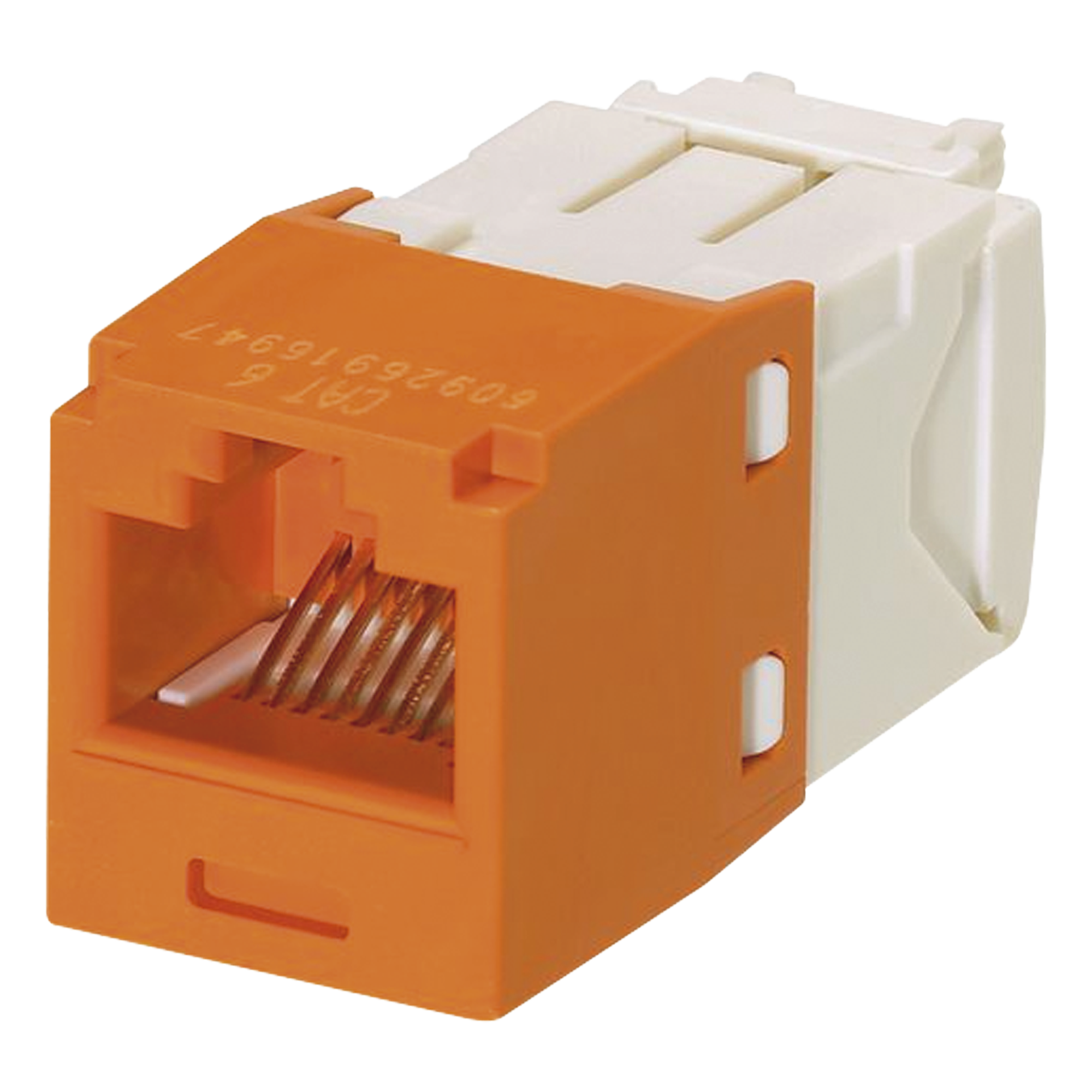Módulo Jack RJ45 / Cat 6 / 8P8C / Terminación TG Sin Herramienta / 22-26 AWG / Naranja — PANDUIT · SKU CJ688TGOR