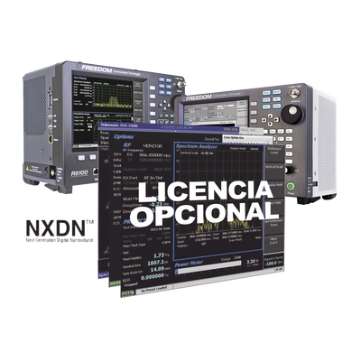 Opción de Software para prueba de Sistemas con Protocolo NXDN en R8000 /R8100. — FREEDOM COMMUNICATION TECHNOLOGIES · SKU R8-NXDN