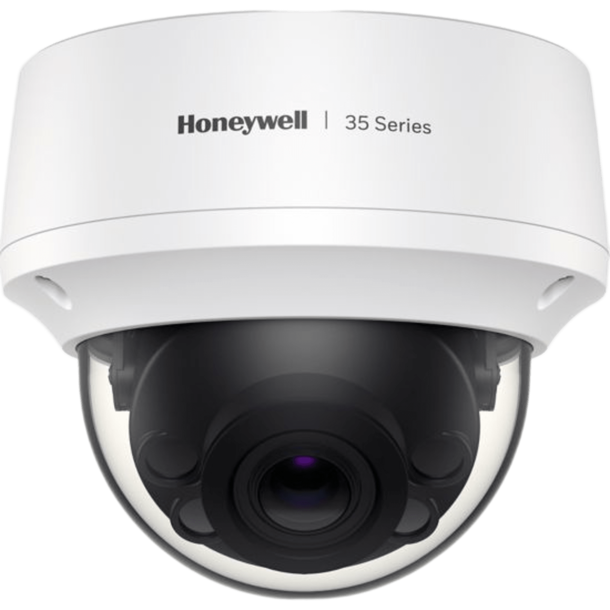 Cámara Mini Domo IP Serie 35 de 5 megapíxeles, lente varifocal motorizado 2.7-13.5 mm, IR 50 m, WDR 120 dB, IP66/IP67/IK10 — HONEYWELL · SKU HC35W45R2